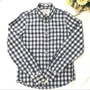 Abercrombie & Fitch Long Sleeve Plaid Shirts Men